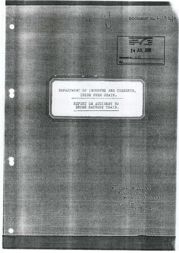 Publication cover - Report Accident Drumm Battery Train