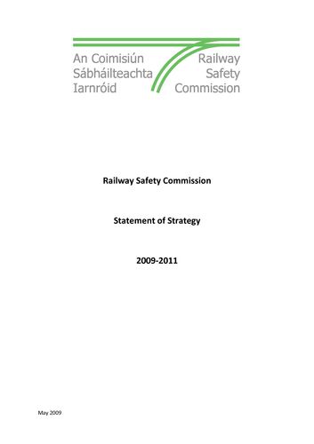 Publication cover - RSC Statement Strategy 2009-2011