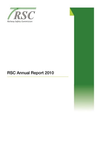 Publication cover - RSC Annual Report 2010