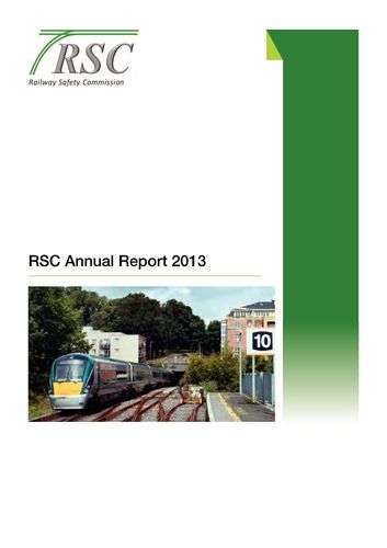 Publication cover - RSC Annual Report  2013 eng