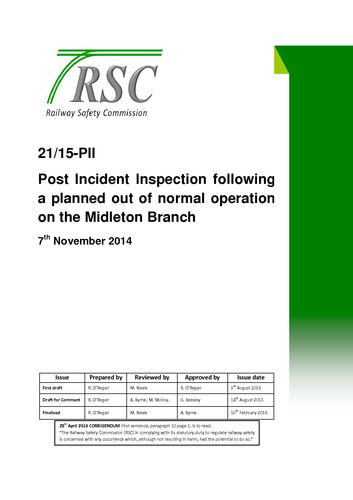 Publication cover - 21_15-PII Out of Normal Operation - Midleton 07112014 - FINAL FOR RSC WEBSITE, with Corrigendum